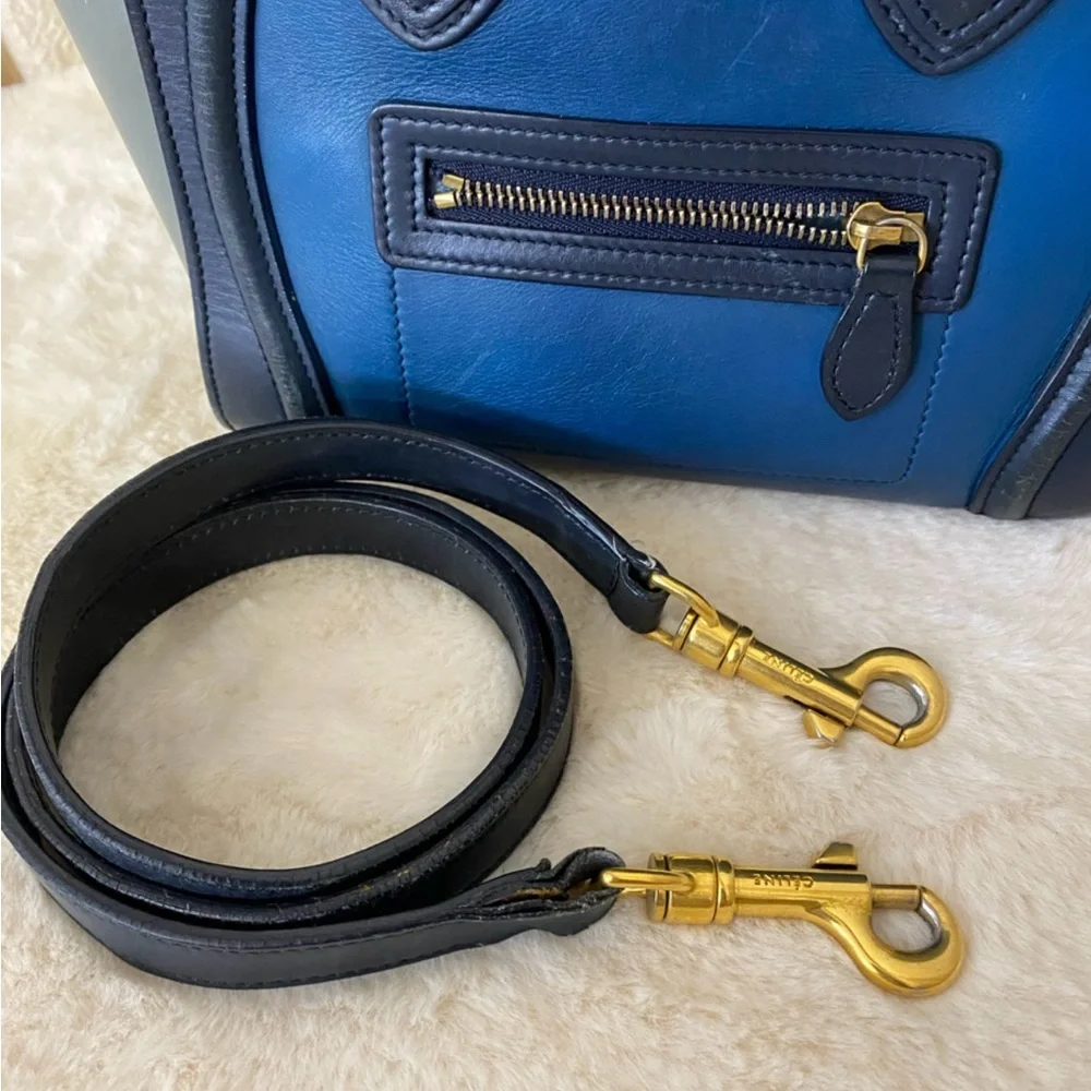 Celine Nano Tri-color Calfskin Leather Luggage - Picture 5 of 12